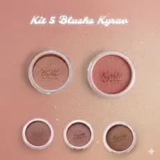 Kit Completo de Blush Iluminador Kyrav by Garbin 5 CORES