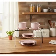 Organizador Retangular Duplo Aramado Cozinha