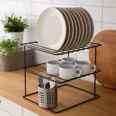 Organizador de pratos para cozinha Aramado suporte armário de cozinha