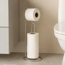 Suporte Porta Papel Higiênico de chão para banheiro Aramado cromado Porta papel Higiênico casa luxo