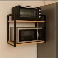 Suporte de Parede para Micro-ondas, Forno Elétrico, Air Fryer e Impressora | Prateleira Multiuso Nicho Organizador