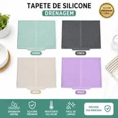 Tapete Escorredor de Louças em Silicone – Horizontal e Vertical
