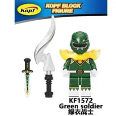 Kit com 7 Minifiguras Power Rangers Dino Charge, Blocos de Montar, Brinquedos, Figuras de Ação