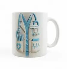 Caneca Médico Personalizada Com Nome de Porcelana