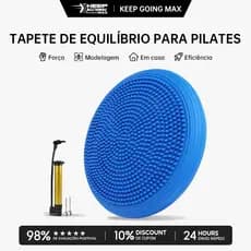 Disco De Equilíbrio Pilates Almofada Inflável Com Bomba De Encher Balance Treino