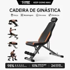 Keep Banco Multifuncional Fitness com 7 Níveis de Ajuste, Suporte 280KG, Ideal para Treino em Casa