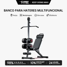 KEEP Treine Tudo em Casa com Alta Tração Banco Multifuncional 12 em 1 Suporta Até 300kg