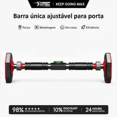 Keep Barra de Flexão Ajustável para Porta 73-100cm Sem Furos, Portátil Treino Musculação Fitness em Casa Academia