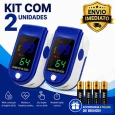 Oxímetro Digital de Dedo LED Portátil Medidor SpO2 Saturação Oxigênio  Frequência Cardíaca Monitor de Pulso Profissional