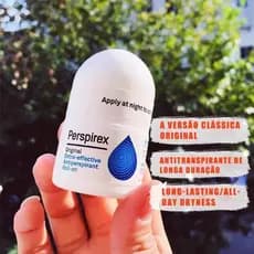 Perspirex Original 20ml Antitranspirante Forte Para Hiperidrose e Suor Intenso Desodorante Longa Duração