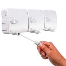 Varal Retrátil Automático de Parede Modular Apartamento Varal invisível Recolhivel 6m Cada Corda