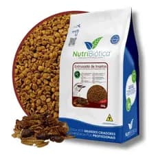Ração Nutribiótica 300g Extrusada De Insetos Esquenta Torneio Larvas Tenebrio Curió Bicudo Sabiá