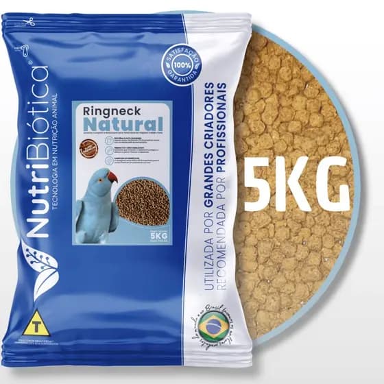 Ração NutriBiótica Ringneck Natural 5kg - Linha Criador