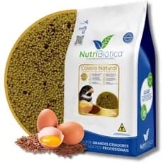 Ração Coleiro Natural Extrusada Super Premium Nutribiótica 300g Completo Balanceado Todas as Fases