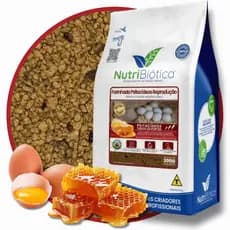 Farinhada Psitacídeos Reprodução Super Premium 300g Nutribiótica Ração Calopsita Ringneck