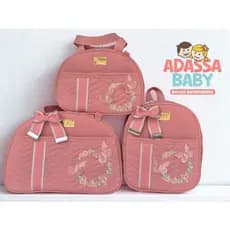 kit de  bolsa Maternidade e Mochila borboleta  (3 Peças)