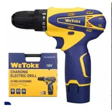 Furadeira Parafusadeira 18V2 Baterias Furadeira Profissional Furadeira Amarela eAzul Parafusadeira