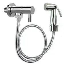 Ducha Higiênica Registro Aço Inox Super Luxo 1/4 Volta