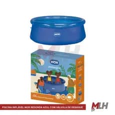Piscina Infantil 1000, 1400, 1900, 2400, 3400 Litros Adulto MOR Redonda Resistente Válvula Verão