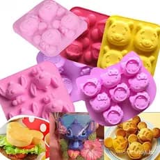 Molde De Silicone De Desenho Animado , Para Sabão De Chocolate , Ferramenta De Decoração De Bolo De Animal Fofo , To