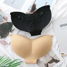 Calcinha Respirável Sem Costura Feminina Com Aumento De Modelador De Enchimento De Bunda E Colisão