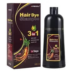 Shampoo de tingimento de cabelo de ação rápida Beauty, adequado para cabelos brancos femininos e cabelos brancos masculi