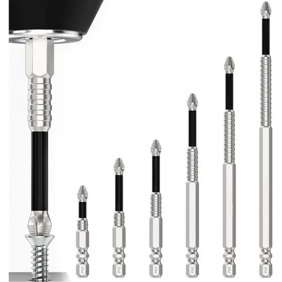 Conjunto de brocas de chave de fenda magnética alta, broca durável, ferramenta elétrica antiderrapante Universal.
