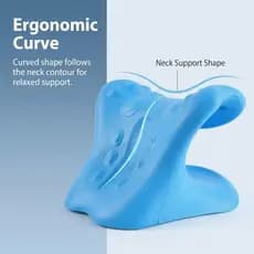Almofada ergonômica de apoio para pescoço, Material de espuma elástica, adequada para viagens de escritório, descanso di