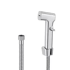 Kit Ducha Higiênica - Gatilho- Suporte e Mangueira Flexível 1,20 M.Cromada- Banheiro e Limpeza