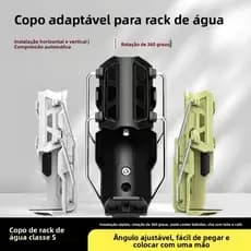 Suporte Ajustável para Garrafa Porta Copo com Clipe Rápido para Moto Bicicleta Bike