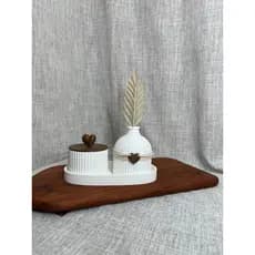 Conjunto Decorativo com tampa | Elegância e Sofisticação