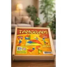 Jogo Tangram Em Madeira 10 Jogos 70 Peças Pedagógico Escola Interação Educativo Criança Aprendizado
