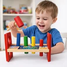 Bate Pinos Brinquedo Jogo Educativo Jott Play Crianças Raciocínio Grande Madeira Mdf