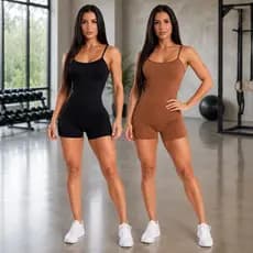Kit 2 Macaquinhos Fitness Academia Confortavel Zero Transparencia Elastico Tecido Premium
