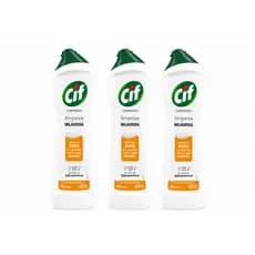 Kit 3 Cif Saponaceo Laranja Cremoso Em Squeeze 450ml Limpeza
