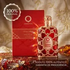 Perfume Orientica Amber Rouge 80ml Original Com Selo Adipec Luxo Absoluto Alta Fixação e Projeção Intensa Envio Imediato