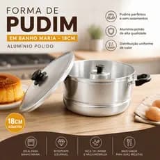 forma pudim pudinzeira banho maria n 18