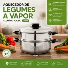 Aquecedor de arroz e panela de legumes no vapor 20