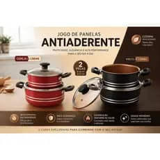kit panelas antiaderente 16 e 18 , 2 peças teflon revestimento premium nao gruda alimentos escolha