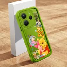 Capa Para Xiaomi Redmi Note 14 5G Capinha De Celular Macio Verde Rosa Vermelha Case 1900 TY