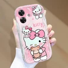 Capinha Para Realme Note 60 60X Narzo N61 Capa Protetora De Silicone Celular Transparente Borda Ondulada 3090 NYW