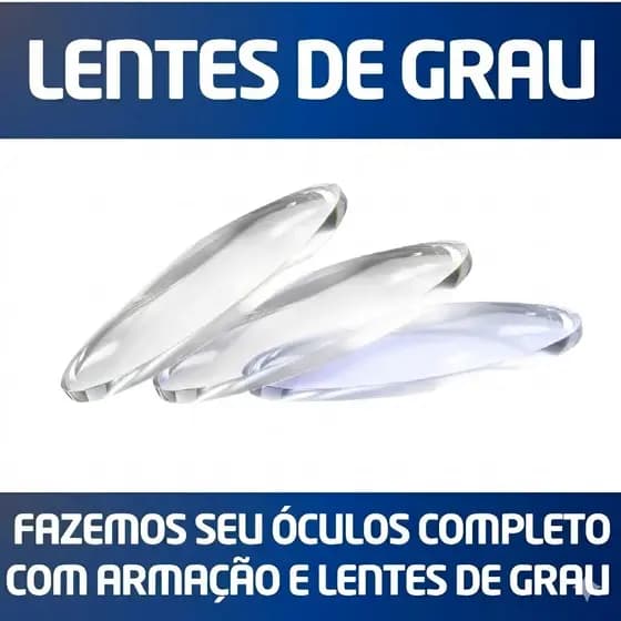 Lentes de Grau Monofocais Antirreflexo Miopia Hipermetropia Diversas Espessuras