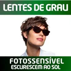 Par de Lentes no seu Grau que Escurecem no Sol  Fotossensível