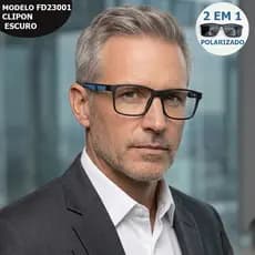 Armação De Óculos Clipon Com Lente Polarizadas Masculino 2 Em 1 Sunglasses Magnetic Eyewear Sportivo