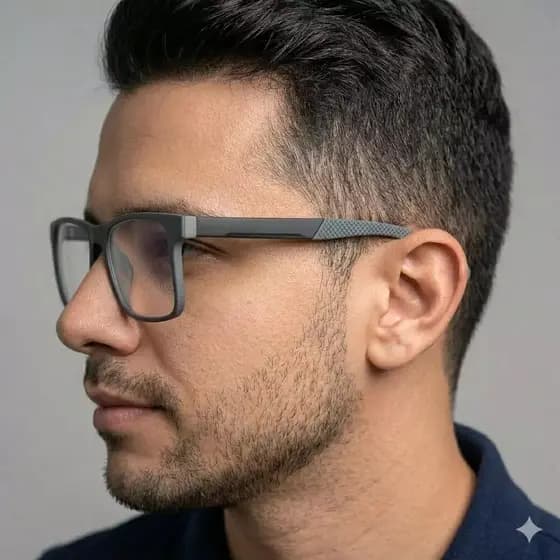 Armação de Grau TR90 Modelo Nero Leve e Resistente Óculos Confortável Para Lentes de Grau