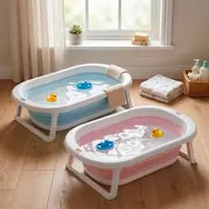 Banheira Retrátil Dobrável Em Silicone De Bebe