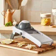 Mandolin Fatiador Ralador Profissional Inox Para Legumes Verduras Multifuncional