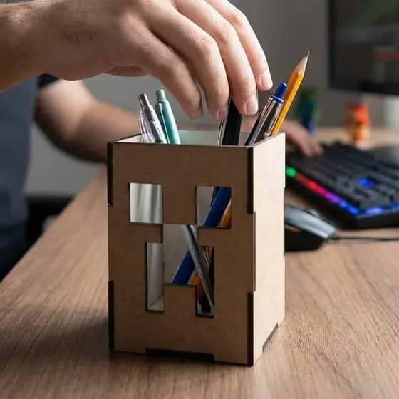 Organizador de Mesa Creeper e Tnt Porta Lápis Decorativo de Mesa Lembrancinha
