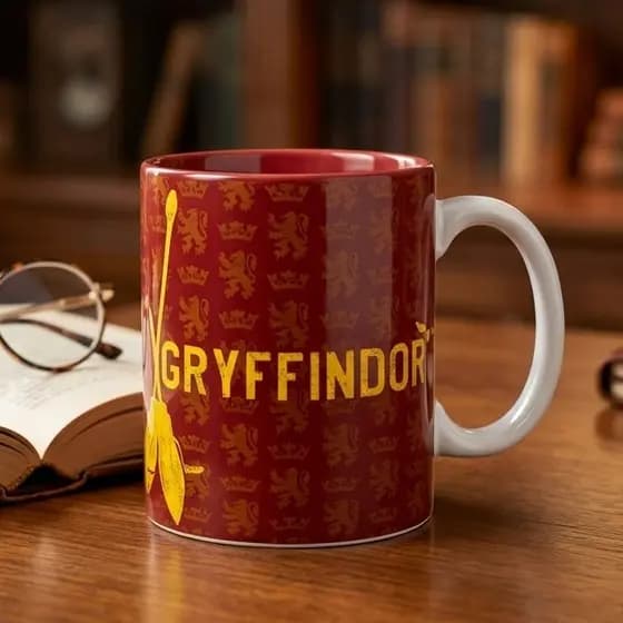 Caneca Xicara Harry Potter Estampa Grifinoria