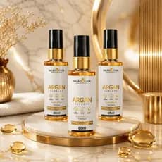 Kit 3 Óleos de Argan 60ml | Nutrição Profunda | Reparação das Cutículas | Brilho Intenso | Salão In Casa